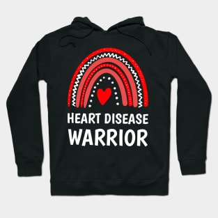 Heart Disease Warrior Wear Red to Fight Heart Disease Month Hoodie